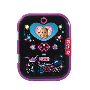 VTech - KidiSecrets Selfie Music Noir, Journal Intime Électronique 7 en 1  avec Reconnaissance Faciale, Appareil Photo et Vidéo, Jeux Éducatifs,  Cadeau Enfant de 6 Ans à 12 Ans - Contenu en Français : : High-Tech