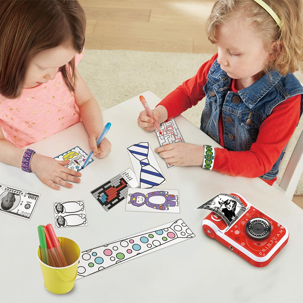 VTech Kinderkamera KidiZoom Print Cam mit Sofortbild-Ausdruck rot